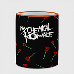 Кружка 3D MY CHEMICAL ROMANCE РОЗЫ MCR ROSES, цвет: 3D-оранжевый кант — фото 2