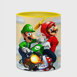 Кружка 3D MarioHelmet, цвет: 3D-белый + желтый — фото 2