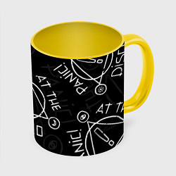 Кружка 3D Panic! At the Disco - Pray For The Wicked, цвет: 3D-белый + желтый