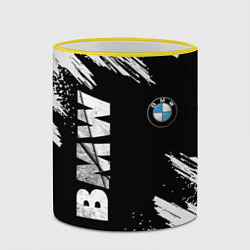 Кружка 3D BMW GRUNGE БМВ ГРАНЖ, цвет: 3D-желтый кант — фото 2