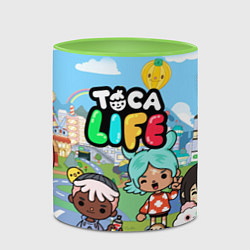 Кружка 3D Toca Life, цвет: 3D-белый + светло-зеленый — фото 2