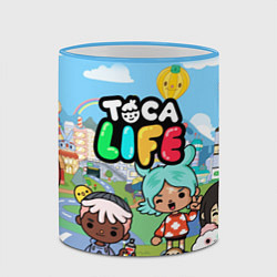 Кружка 3D Toca Life, цвет: 3D-небесно-голубой кант — фото 2