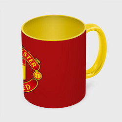Кружка 3D Manchester United F C, цвет: 3D-белый + желтый