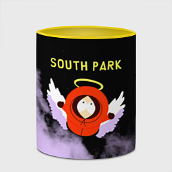 Кружка 3D Кенни реально умер Южный парк, цвет: 3D-белый + желтый — фото 2