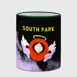 Кружка 3D Кенни реально умер Южный парк, цвет: 3D-зеленый кант — фото 2