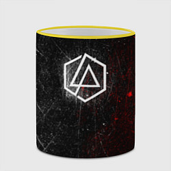 Кружка 3D Linkin Park Logo Линкин Парк, цвет: 3D-желтый кант — фото 2