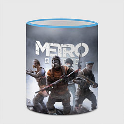 Кружка 3D МЕТРО ИСХОД АРТЁМ ,ЯДЕРНАЯ ЗИМА METRO EXODUS, цвет: 3D-небесно-голубой кант — фото 2