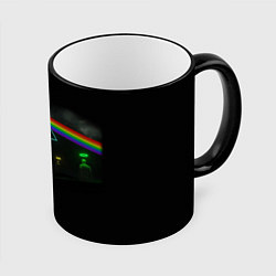 Кружка 3D ПИНК ФЛОЙД PINK FLOYD LOGO, цвет: 3D-черный кант