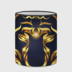 Кружка 3D Золотой символ года Тигр, цвет: 3D-черный кант — фото 2