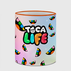 Кружка 3D Toca Life: Smile Logo, цвет: 3D-оранжевый кант — фото 2