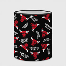 Кружка 3D CHICAGO BULLS БЫКИ УЗОР, цвет: 3D-черный кант — фото 2