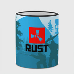 Кружка 3D Выживалка Раст, цвет: 3D-черный кант — фото 2