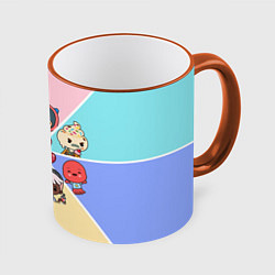 Кружка 3D TOCA BOCA WORLD HEROES ТОКА БОКА, цвет: 3D-оранжевый кант