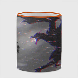 Кружка 3D Battle with dragon, цвет: 3D-оранжевый кант — фото 2