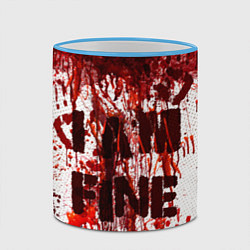 Кружка 3D I АM FINE, цвет: 3D-небесно-голубой кант — фото 2