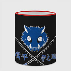 Кружка 3D Клинок, рассекающий демонов Иноске, цвет: 3D-красный кант — фото 2