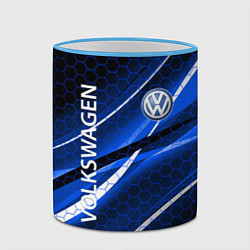 Кружка 3D VOLKSWAGEN LOGO SPORT, цвет: 3D-небесно-голубой кант — фото 2