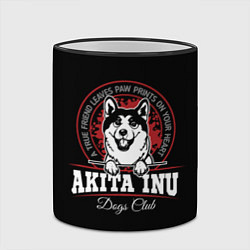 Кружка 3D Акита-Ину Akita Inu, цвет: 3D-черный кант — фото 2