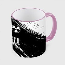 Кружка 3D S T A L K E R 2: Тени Чернобыля, цвет: 3D-розовый кант