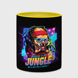 Кружка 3D Predator in the jungle, цвет: 3D-белый + желтый — фото 2