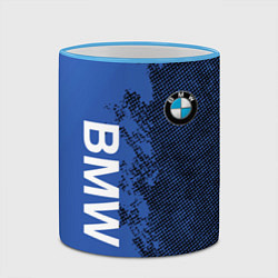 Кружка 3D BMW Бэха, цвет: 3D-небесно-голубой кант — фото 2