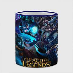 Кружка 3D LEAGUE OF LEGENDS ЛИГА ЛЕГЕНД ГЕРОИ, цвет: 3D-синий кант — фото 2