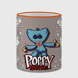 Кружка 3D POPPY PLAYTIME GAME, цвет: 3D-оранжевый кант — фото 2