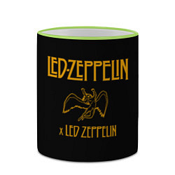 Кружка 3D Led Zeppelin x Led Zeppelin, цвет: 3D-светло-зеленый кант — фото 2