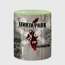 Кружка 3D Hybrid Theory Live Around The World - Linkin Park, цвет: 3D-светло-зеленый кант — фото 2
