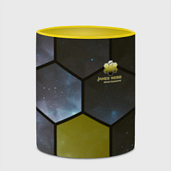 Кружка 3D JWST space cell theme, цвет: 3D-белый + желтый — фото 2