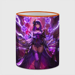 Кружка 3D Shogun raiden рассекающая молнию геншин, цвет: 3D-оранжевый кант — фото 2