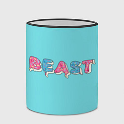 Кружка 3D Mr Beast Donut, цвет: 3D-черный кант — фото 2