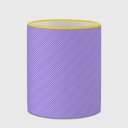 Кружка 3D Curved lines, цвет: 3D-желтый кант — фото 2