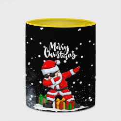 Кружка 3D Santa Dabbing с подарками, цвет: 3D-белый + желтый — фото 2