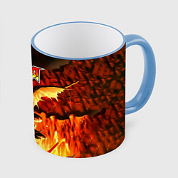 Кружка 3D Штиль - Ария, цвет: 3D-небесно-голубой кант