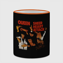 Кружка 3D Sheer Heart Attack - Queen, цвет: 3D-оранжевый кант — фото 2