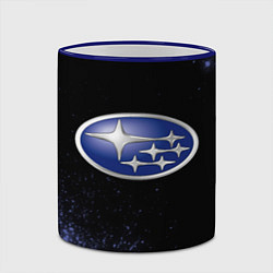 Кружка 3D SUBARU - Взрыв, цвет: 3D-синий кант — фото 2
