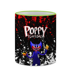 Кружка 3D Poppy Playtime длинный Монстр, цвет: 3D-светло-зеленый кант — фото 2