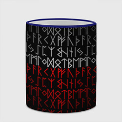 Кружка 3D Славянская символика Руны, цвет: 3D-синий кант — фото 2