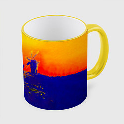 Кружка 3D Music from the Film More - Pink Floyd, цвет: 3D-желтый кант