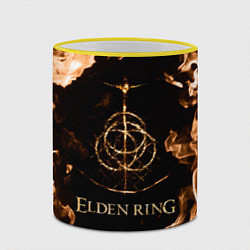 Кружка 3D Elden Ring Logo, цвет: 3D-желтый кант — фото 2