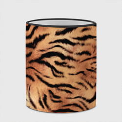 Кружка 3D Шкура тигра текстура, цвет: 3D-черный кант — фото 2