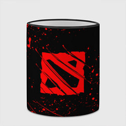 Кружка 3D DOTA 2 БРЫЗГИ КРАСОК, КРОВЬ, цвет: 3D-черный кант — фото 2