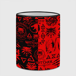 Кружка 3D THE WITCHER LOGOBOMBING BLACK RED, цвет: 3D-черный кант — фото 2