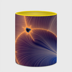 Кружка 3D Black Hole Tribute design, цвет: 3D-белый + желтый — фото 2
