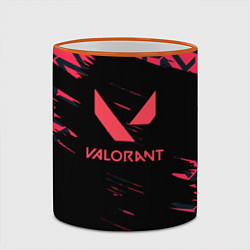 Кружка 3D Valorant паттерн, цвет: 3D-оранжевый кант — фото 2