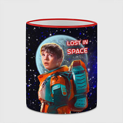 Кружка 3D Затерянные в космосе Lost in space, цвет: 3D-красный кант — фото 2