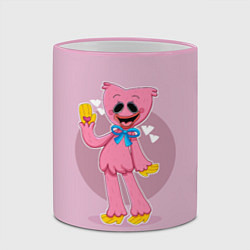 Кружка 3D KISSY MISSY POPPY PLAYTIME ПОППИ ПЛЕЙТАЙМ КИССИ МИ, цвет: 3D-розовый кант — фото 2
