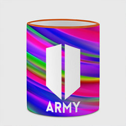 Кружка 3D BTS ARMY RAIBOW, цвет: 3D-оранжевый кант — фото 2