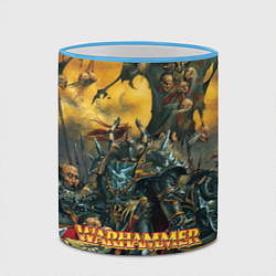 Кружка 3D Warhammer old battle, цвет: 3D-небесно-голубой кант — фото 2